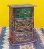 3
Compartments Mango Wood Trinket In Multicolor Desk Organizer