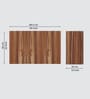 3 Doors Modular Wall Mounted Kitchen Cabinet with Adjustable Shelf in Aisan Walnut Finish