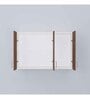 3 Doors Modular Wall Mounted Kitchen Cabinet with Adjustable Shelf in Cochwood Brown & Highland Pine Finish