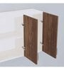 3 Doors Modular Wall Mounted Kitchen Cabinet with Adjustable Shelf in Cochwood Brown & Highland Pine Finish