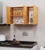 3 Doors Modular Wall Mounted Kitchen Cabinet with Adjustable Shelf in Plateau Apple Finish
