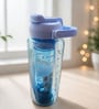 3-in-1 Blue Bottle Set with Straw & Lid