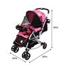 3 In 1 Grand Classy Baby Stroller & Pram In Pink Colour
