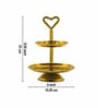 Gold Finish 3-Layer Tiered Metal Diya Stand