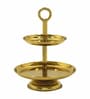 Gold Finish 3-Layer Tiered Metal Diya Stand