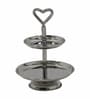 Silver Finish 3-Layer Tiered  Metal Diya Stand
