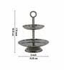 Silver Finish 3-Layer Tiered Metal Diya Stand