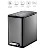 3 Litre Black Stainless Steel Dustbin