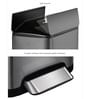 3 Litre Black Stainless Steel Dustbin