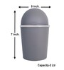 3 Litre Multicolor Plastic Swing Top Dustbins Set Of 2