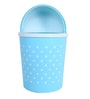 3 Litre Sky Blue Plastic Swing Top Dustbin 