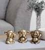 3 Musketeers Monkey (Set of 3) Brass Animal Figurine