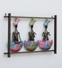 3 Panajbi Multicolour Iron Wall Art