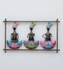 3 Panajbi Multicolour Iron Wall Art