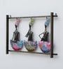 3 Panajbi Multicolour Iron Wall Art