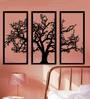 Iron Leaf Panel Wall Art In Black
