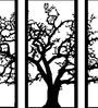 Iron Leaf Panel Wall Art In Black