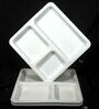Varmora Plastic Partition Plate With 3 Compartments |100% Food-Grade BPA Free Material | Microwave-Safe, Dishwasher-Friendly | Set of 1