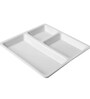 Varmora Plastic Partition Plate With 3 Compartments |100% Food-Grade BPA Free Material | Microwave-Safe, Dishwasher-Friendly | Set of 1