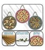 3 Pcs Birds Printed Wooden Circle Set Hanging