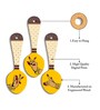 3 Pcs Hands Wooden New Spoons Hanging