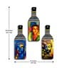 3 Pcs Buddha Wooden Bottles Hanging