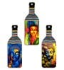 3 Pcs Buddha Wooden Bottles Hanging