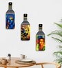 3 Pcs Buddha Wooden Bottles Hanging
