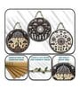 3 Pcs Moon Wooden Circle Set Hanging