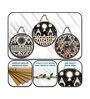 3 Pcs Traditonal Wooden Circle Set Hanging