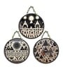 3 Pcs Traditonal Wooden Circle Set Hanging