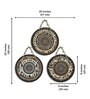 3 Pcs Traditional Wooden Circle Set Hanging