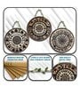 3 Pcs Traditional Wooden Circle Set Hanging