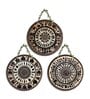 3 Pcs Traditional Wooden Circle Set Hanging