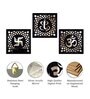 3 Pcs Om Ganesh Wooden Wall Art