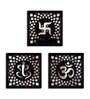 3 Pcs Om Ganesh Wooden Wall Art
