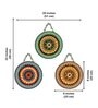 3 Pcs Traditional Wooden Circle Set Hanging