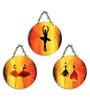 3 Pcs Dancing Girls Wooden Circle Set Hanging