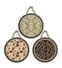 3 Pcs Wooden Circle Set Hanging