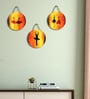 3 Pcs Dancing Girls Wooden Circle Set Hanging
