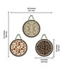 3 Pcs Wooden Circle Set Hanging