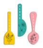 3 Pcs Flower Wooden New Spoons Hanging