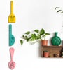 3 Pcs Flower Wooden New Spoons Hanging