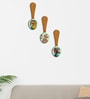3 Pcs Trees Wooden New Spoons Hanging
