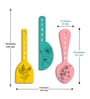 3 Pcs Flower Wooden New Spoons Hanging