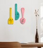 3 Pcs Flower Wooden New Spoons Hanging