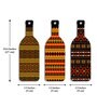 3 Pcs Metallic Wooden New Bottles Hanging