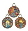3 Pcs Sun Set Wooden Circle Set Hanging