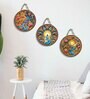 3 Pcs Sun Set Wooden Circle Set Hanging