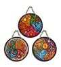 3 Pcs Abstract Wooden Circle Set Hanging